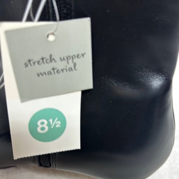 A New Day Black Heeled Boots with Sleek Design - Picture 9 of 11